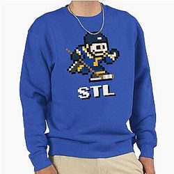 St. Louis Blues 8-bit Retro Pixel Art Gamer Hoodie