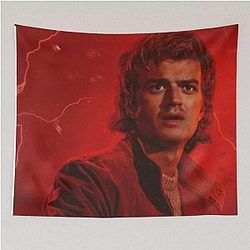Stranger Things Season 5 Merch Joe Keery (Steve Harrington) Sticker Pack T Shirt Spiral Note Books Posters Mugs Tote Bags Fan Art Tapestry