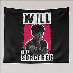Stranger Things 5: The Sorcerer Black and Red Tapestry