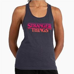 Stranger Things 4 Text Logo Racerback Tank Top
