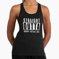 Straight Outta The Upside Down Stranger Things Racerback Tank Top