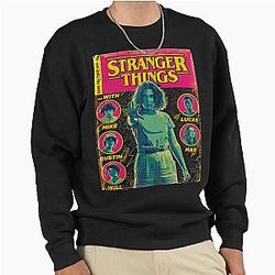 Stranger Things Group Shot Comic Cover Sweatshirt