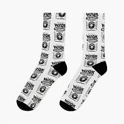 Stranger Things 5: Slay the Squawk Black and White Socks