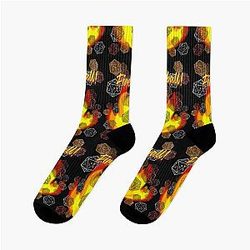 Fireball Stranger Things Quote Dice Socks