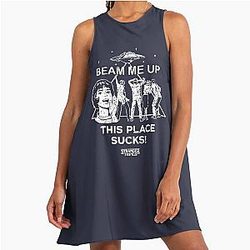 Stranger Things 5: Beam Me Up This Place (Grunge Style) A-Line Dress