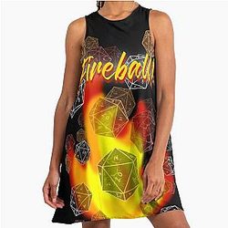Fireball Stranger Things quote A-Line Dress