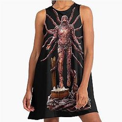 Stranger Things - Supernatural Neighbor in High Definition Poster A-Line Dress