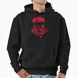 Stranger Things Group Shot Bike Ride Silhouette Pullover Hoodie