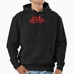 Stranger Things Group Shot Red Friends Hoodie