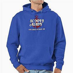 Stranger Things Scoops Ahoy Ice Cream Parlor Pullover Hoodie