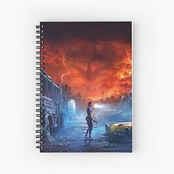 Stranger Things Upside Down Nightmare Scene Spiral Notebook