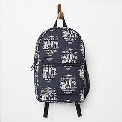 Stranger Things 5: Beam Me Up This Sucks (Grunge Style) Back Pack