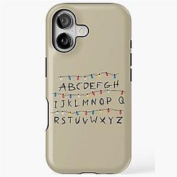 Alphabet Stranger Things iPhone Tough Case
