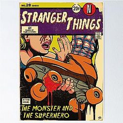 Stranger Things Retro Comics S04E03 Poster