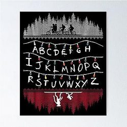 Stranger Things Alphabet Lights Poster