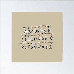 Alphabet Stranger Things Poster