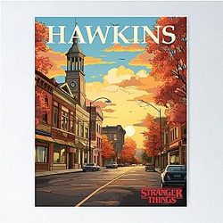 Hawkins Stranger Things Poster
