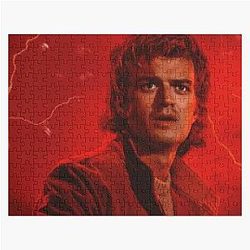 Stranger Things Season 5 Merch Joe Keery Steve Harrington sticker pack, t-shirt, note books, posters, hard cover journals, mugs, tote bags Fan Art Jigsaw Puzzle