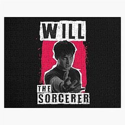 STRANGER THINGS 5: THE SORCERER BLACK AND RED GRUNGE STYLE JIGSAW PUZZLE