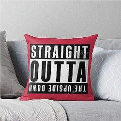Straight Outta The Upside Down Stranger Things Throw Pillow