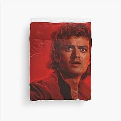 Stranger Things Season 5 Merch Joe Keery (Steve Harrington) sticker pack, T-shirt, notebooks, posters, journals, mugs, tote bags, Fan Art Duvet Cover