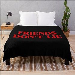 Stranger Things Friends Don't Lie Throw Blanket