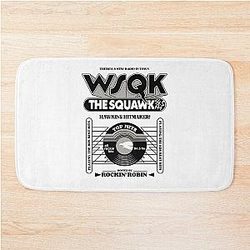 Stranger Things 5: Squeak the Squawke  Black and White Bath Mat