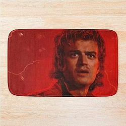 Stranger Things Season 5 Merch Joe Keery ( Steve Harrington )  Fan Art Bath Mat