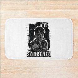 Stranger Things 5: The Sorcerer Black White (Grunge Style) Bath Mat