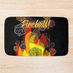 Fireball Stranger Things Quote Dice Bath Mat