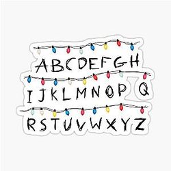 Alphabet Stranger Things Sticker