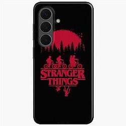 Stranger Things Group Bike Ride Silhouette Samsung Galaxy Soft Case