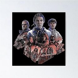 Stranger Things 5 Fan art retro illustration 80s series