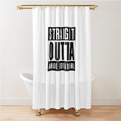 Straight Outta the Upside Down - Stranger Things Shower Curtain