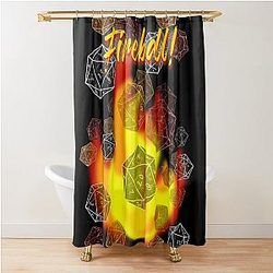 Fireball Stranger Things Quote Shower Curtain