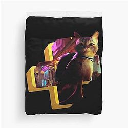 Stray Cat Game Duvet Cover