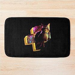 Stray Cat Game Bath Mat