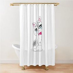 Stray Cute Cat Game Shower Curtain
