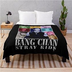 Bang Chan Stray Kids kpop bang chan lee know changbin hyunjin han seungmin jeongin maxident throw blanket