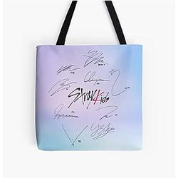 Stray Kids Signatures Over Print Tote Bag