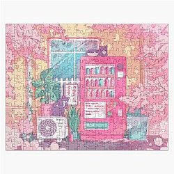 The stray cats & pink cherry blossom Jigsaw Puzzle