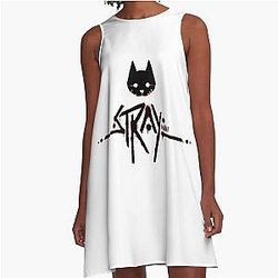 Stray Cat A-Line Dress