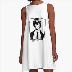 Dazai Osamu Bungo Stray Dogs Anime A-Line Dress