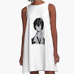 Dazai Osamu Bungo Stray Dogs Anime A-Line Dress