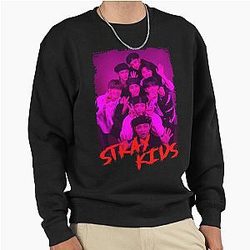 Stray Kids Kpop Group Members Korean RGB Color Design Pullover Sweatshirt