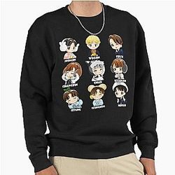 Kpop Stray Kids Chibi All Members Classic Sweatshirt