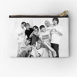 Black and white Stray Kids group Image kpop SKZ ot8 Mixtape Dominate gift poster sticker Zipper Pouch
