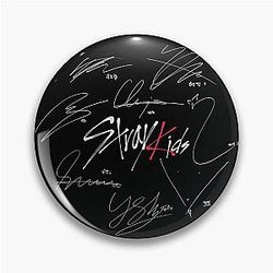 Stray Kids Logo with Signatures Black Pin