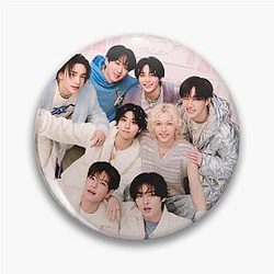 Stray Kids ot8 pink poster SKZ KPOP Pin