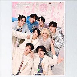Stray Kids ot8 pink poster SKZ KPOP